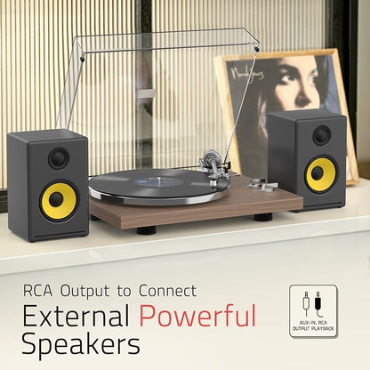 Turntables Record Player with Wireless Output Connectivity Vinyl Player - Image 5