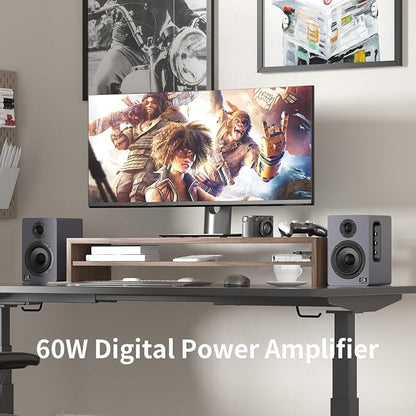 60W Computer Speakers for Desktop PC, 24-Bit Optical, Silk-Dome Tweeter - Image 2