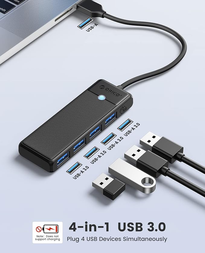 ORICO USB 3.0 Hub, 4-Port USB Hub - Image 2