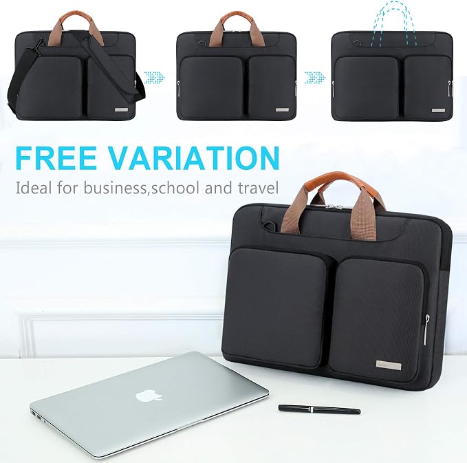 Lacdo 360° Protective Laptop Shoulder Bag - Image 5