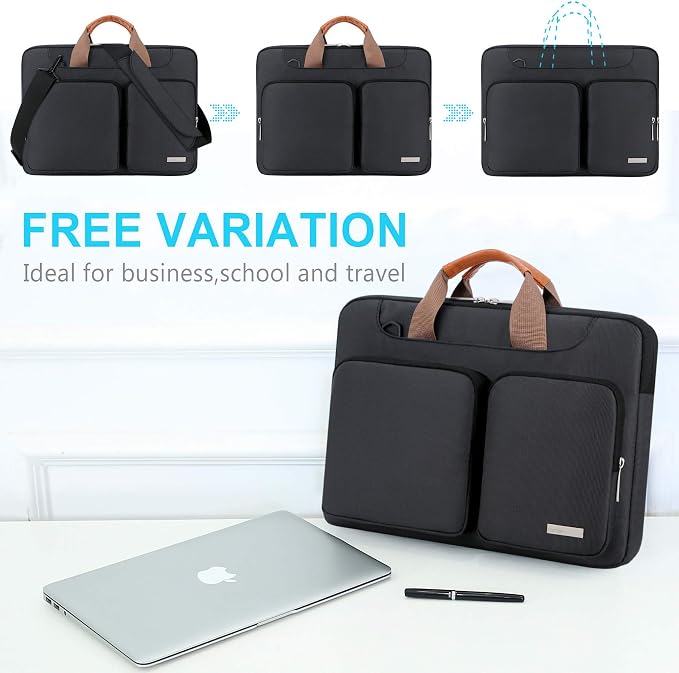 Lacdo 360° Protective Laptop Shoulder Bag - Image 5
