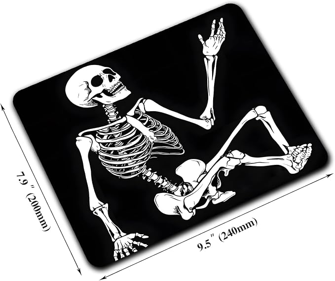 Cool Funny Skull Custom Mouse Pad - Image 2