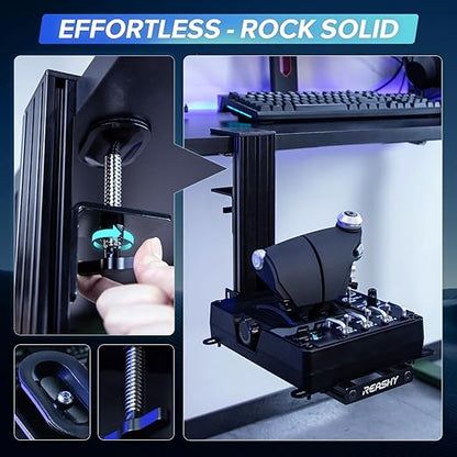 Reashy Hotas Mount, Joystick Mount, Aluminum Flight Stick Desk Mount - Image 3
