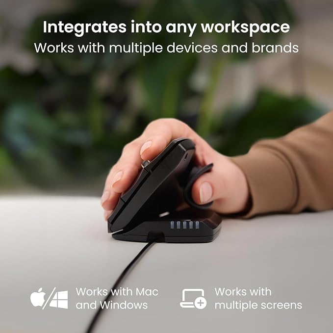 Contour Unimouse Ergonomic Vertical Mouse – Adjustable 35°-70° Angle, - Image 9