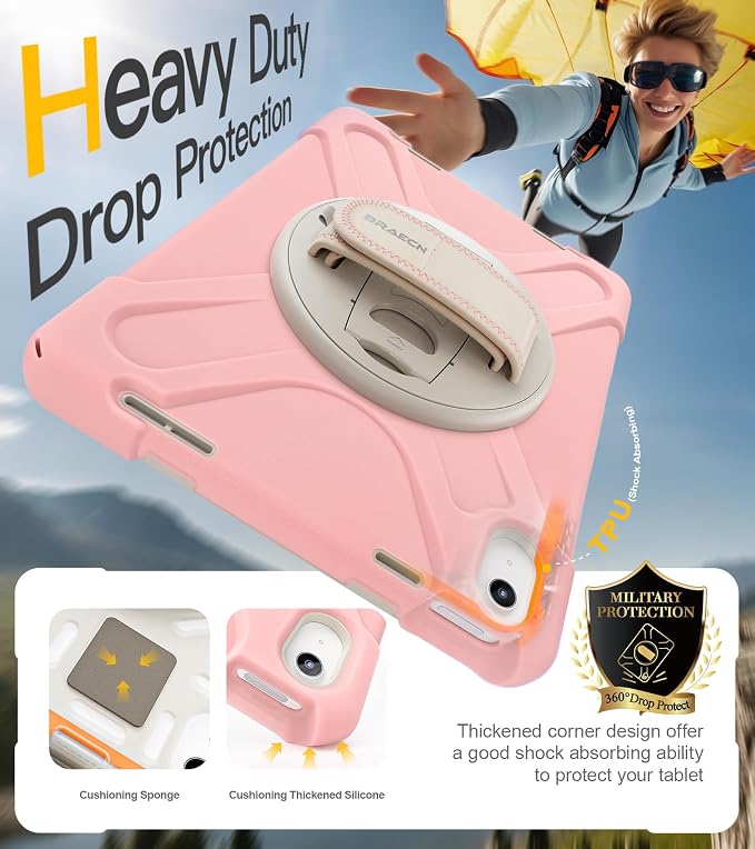 BRAECN for iPad 11th/10th Generation case 11/10.9 inch 2025/2022 Heavy Duty - Image 4