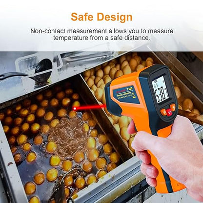 Laser Infrared Thermometer Non-Contact Digital Temperature Gun, -58℉～1112℉ IR - Image 4