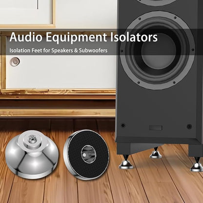 Audiocrast IF4021S HiFi Speaker Isolation Feet Pads 4PCs Stainless Steel - Image 3