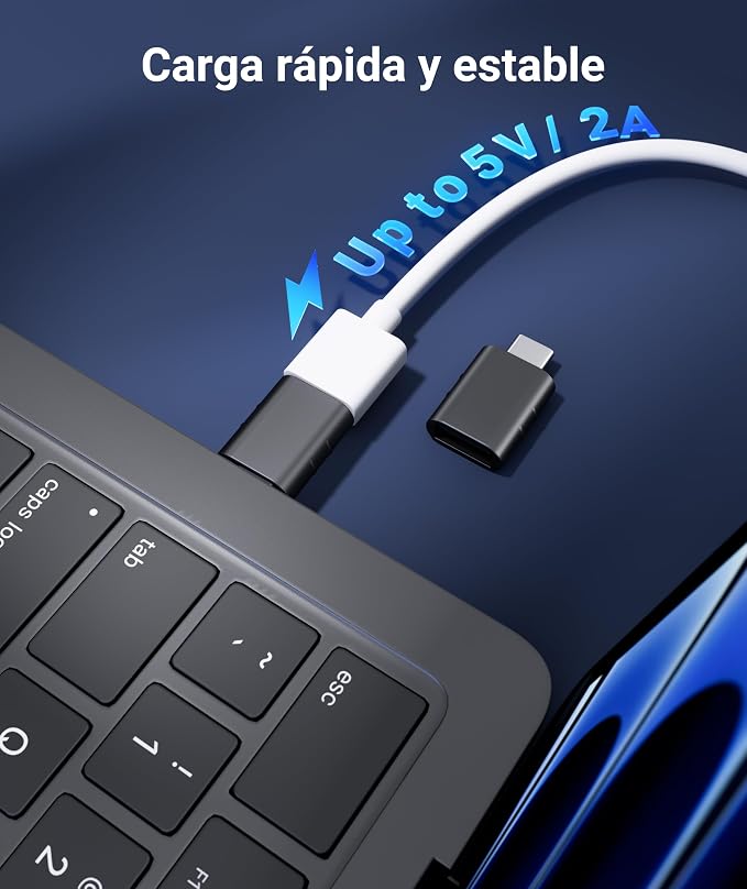 Syntech USB C to USB Adapter Pack of 2 USB C Male to USB3 Female Adapter - Image 7
