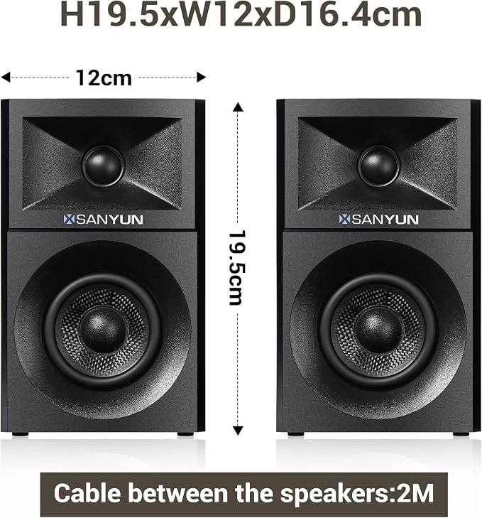 SW203 4.0 Computer Speakers - 60W 4-Way DSP Control 3D Immersive Sound - 3" - Image 2