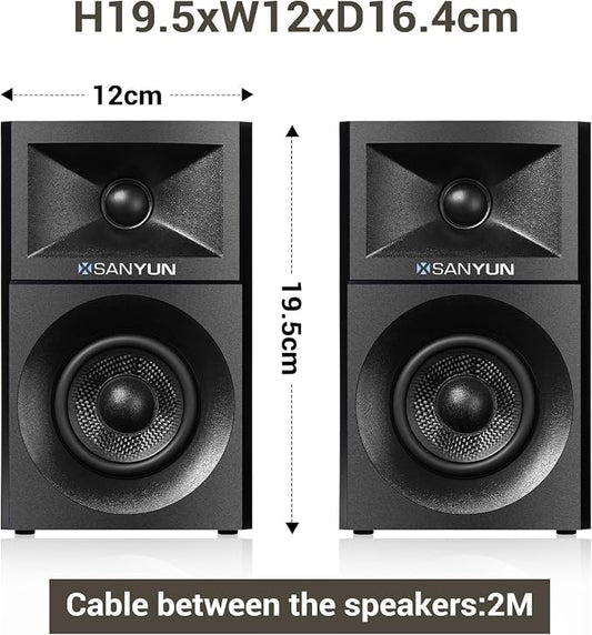 SW203 4.0 Computer Speakers - 60W 4-Way DSP Control 3D Immersive Sound - 3" - Image 2