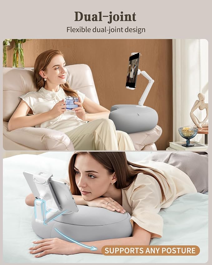 SAIJI Kindle Pillow Stand, Lap Beanbag iPad Stand Compatible - Image 4