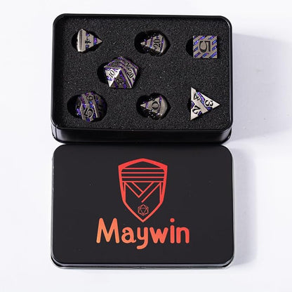 DND Metal Stripe Dice Set - Image 6