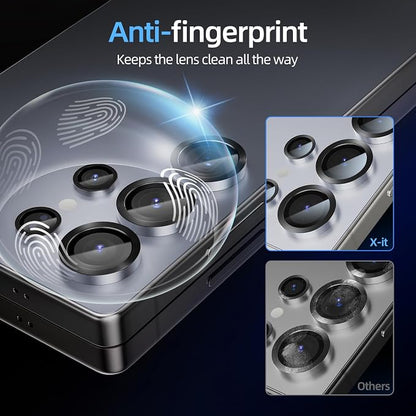 X-it Camera Lens Protector for Samsung S25 Ultra, 9H Tempered Glass, - Image 6