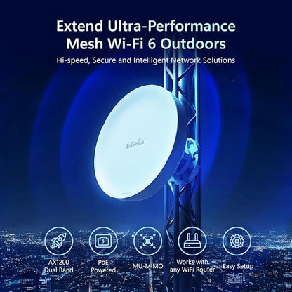 EnGenius EnStation6 Outdoor Wi-Fi 6 Wireless Bridge, 1200 Mbps, 2x2 MIMO - Image 2