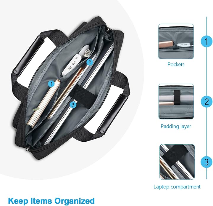 MOSISO Laptop Shoulder Bag, Computer Bag - Image 3