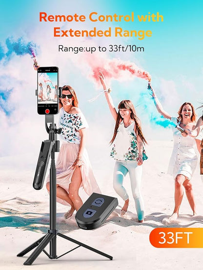 70” Auto Face Tracking Tripod, Extendable 360° Rotation Phone Tripod - Image 4