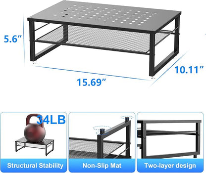 gianotter Desk Organizers and Accessories, 2-Tier Metal Monitor Stand Riser - Image 5