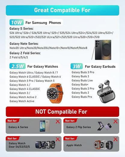 Wireless Charger for Samsung: 3 in 1 Wireless Charging Station for Samsung - Image 2