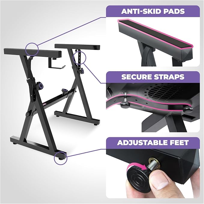 Liquid Stands Portable Heavy Duty Digital Piano Stand & Bench Set - Image 4