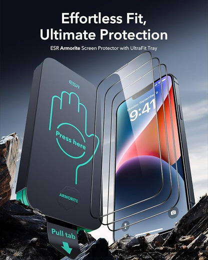 ESR 3 Pack 9H+ Glass for iPhone 13 Pro Max/iPhone 14 Plus Screen Protector - Image 2