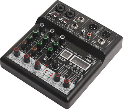 Dj Mixers, 4 Channel Audio Mixer, Sound Board - Image 2