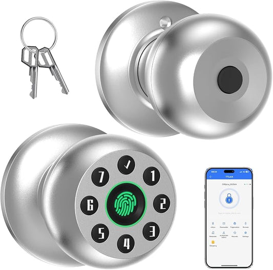 Fingerprint Door Knob, Smart Door Knob, Biometric Door Knob by RAFECIEE
