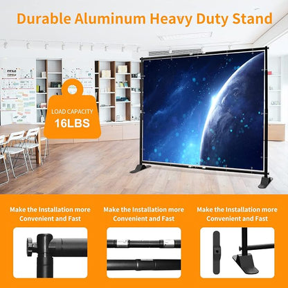 FUDESY 10x8 ft Backdrop Banner, Heavy Duty Adjustable Background Stand Kit - Image 4
