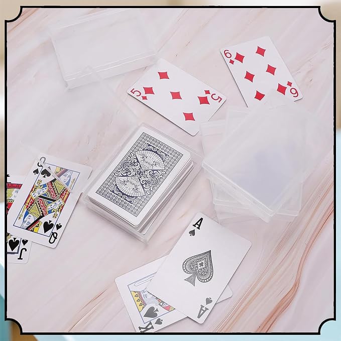 24 Pack Playing Card Case, Empty Deck Cases, Plastic Storage Box Deck Holder - Image 6