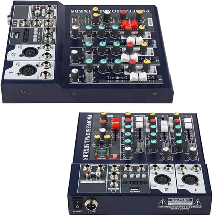 Dj Mixers 4 Channel Audio Mixer Sound Board - Image 6