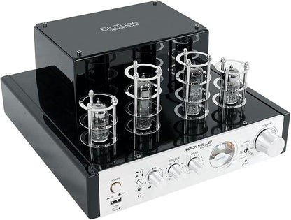 Rockville BluTube 70W Tube Amplifier Stereo Receiver, Compact Design, Warm Sound - Image 4