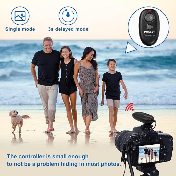 PHOLSY N10 for Nikon Shutter Release MC-DC2 Wireless Remote Control for Nikon - Image 2
