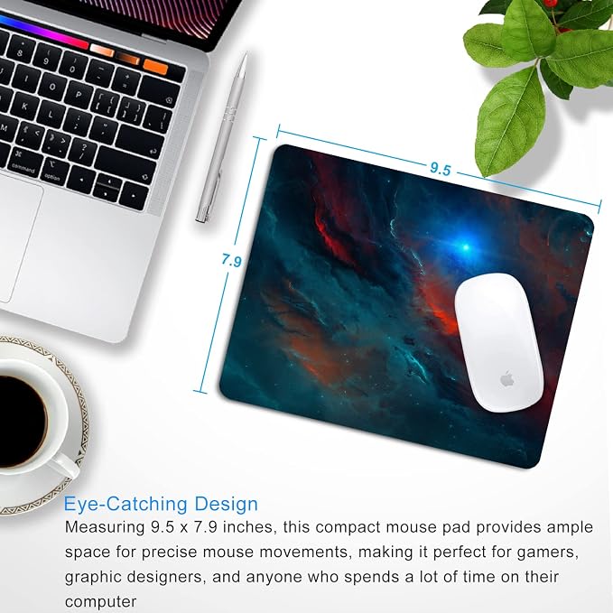 Galaxy Mouse Pad Personalized Design, Non-Slip Surface, Rubber Base, Small - Image 2