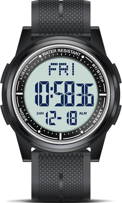 Beeasy Digital Watch for Men Women, 50M Waterproof, Ultra-Thin & Lightweight by Beeasy