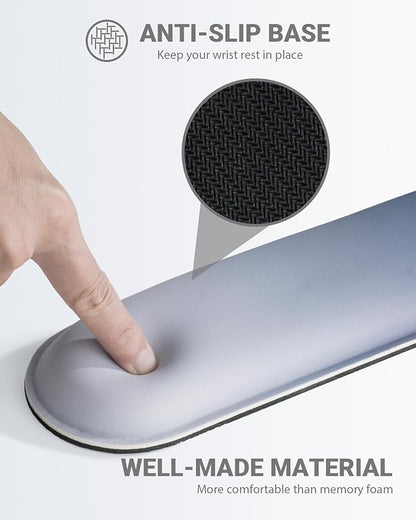 Ergonomic Mouse Pad Wrist Support Set, Memory Foam Keyboard Wrist Rest Set - Image 5