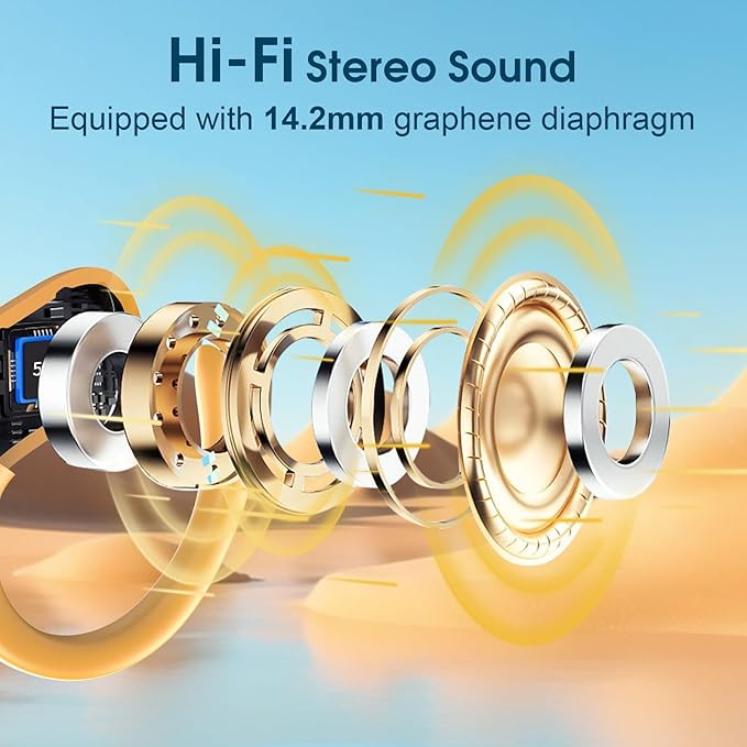 Wireless Earbuds 75hrs Bluetooth 5.4 Headphone Sport, 2025 Bluetooth Earbuds - Image 6