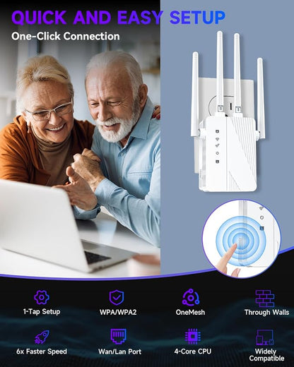 2026 WiFi Extender Signal Booster, Longest Range up to 15000 sq.ft - Image 6