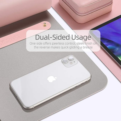 YSAGi Multifunctional Office Desk Pad, Ultra Thin Waterproof PU Leather Desk Mat - Image 3