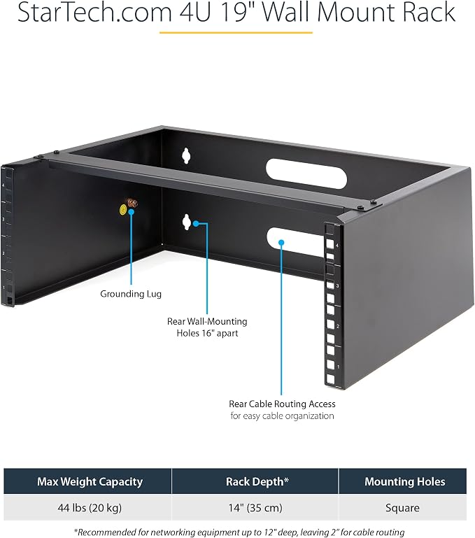 StarTech.com 4U Wall Mount Network Rack - Image 4