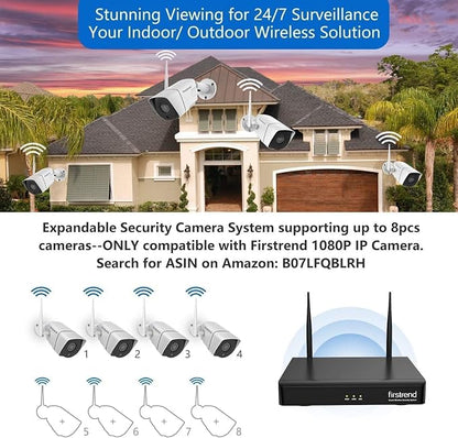 Firstrend Wireless Security Camera System, 8CH Wireless NVR System - Image 6
