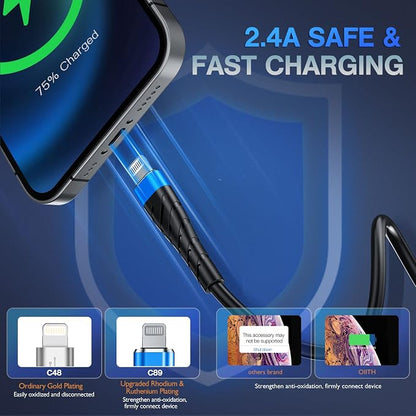 OIITH MFi Certified for iPhone Charger Cable 3 Pack 3 Ft, for Lightning - Image 3