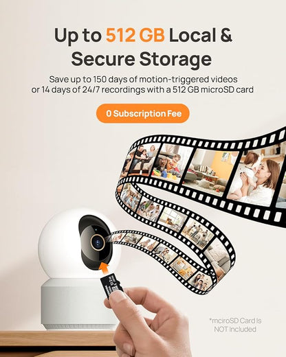 Anona 4K UHD Indoor Camera, Pet/Dog/Baby Security Camera - Image 6