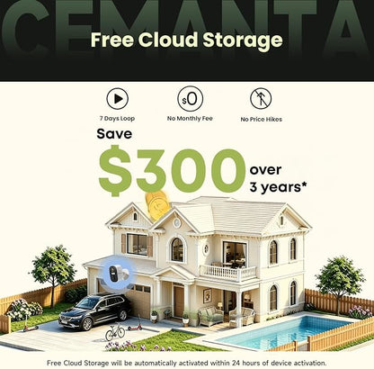 2.5K 4MP Security Camera Wireless Outdoor, Free Cloud Storage, 2.4G/5Ghz WiFi - Image 2