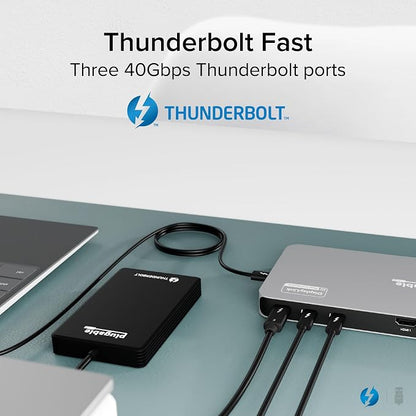 Plugable Thunderbolt 4 Dock for Quad Monitors 100W, Thunderbolt Docking Station - Image 8