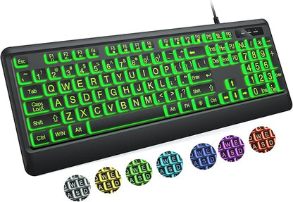 Large Print Keyboard by KOPJIPPOM