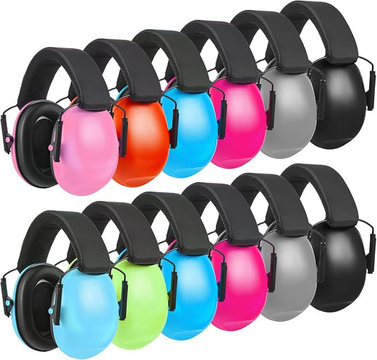 Amylove 12 Pcs Kids Ear Protection Noise Cancelling Headphones Ear Muffs Bulk by Amylove
