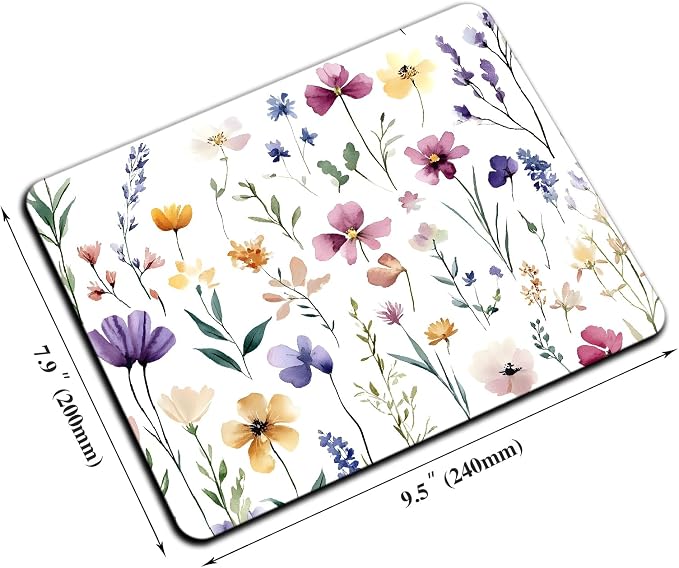 Mouse Pad, Cute Purple Wildflowers Mouse Pads - Image 2