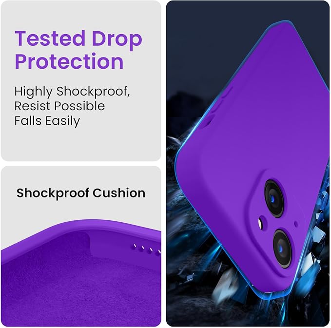 FireNova Designed for iPhone 15 Plus Case, Silicone Case with, Soft - Image 4