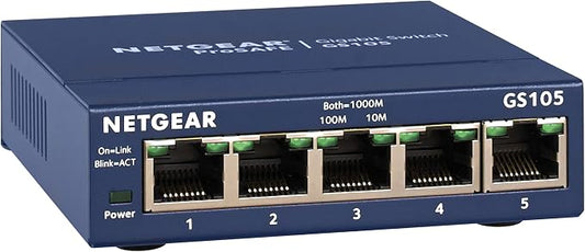 NETGEAR 5-Port Gigabit Ethernet Unmanaged Switch by NETGEAR