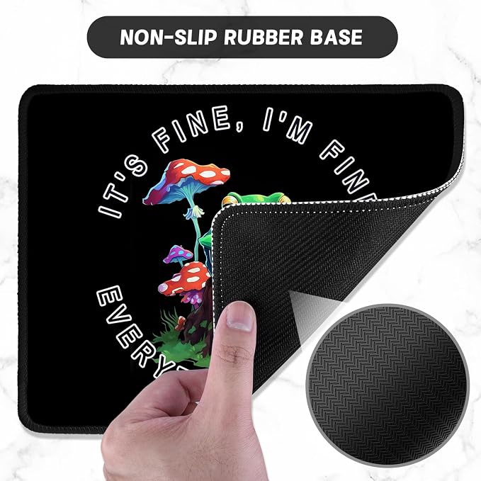 ITNRSIIET Mouse Pad with Stitched Edge Premium Textured Smooth Precise - Image 3