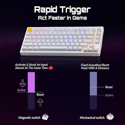 P1 HE 75% Wireless Custom Mechanical Gaming Keyboard - Image 4